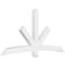Ekena Millwork Alberta Architectural Grade PVC Gable Bracket, 96"W x 48"H x 4"D x 6"F, 12/12 Pitch GBP096X48X0406ALB00 - alternate 1